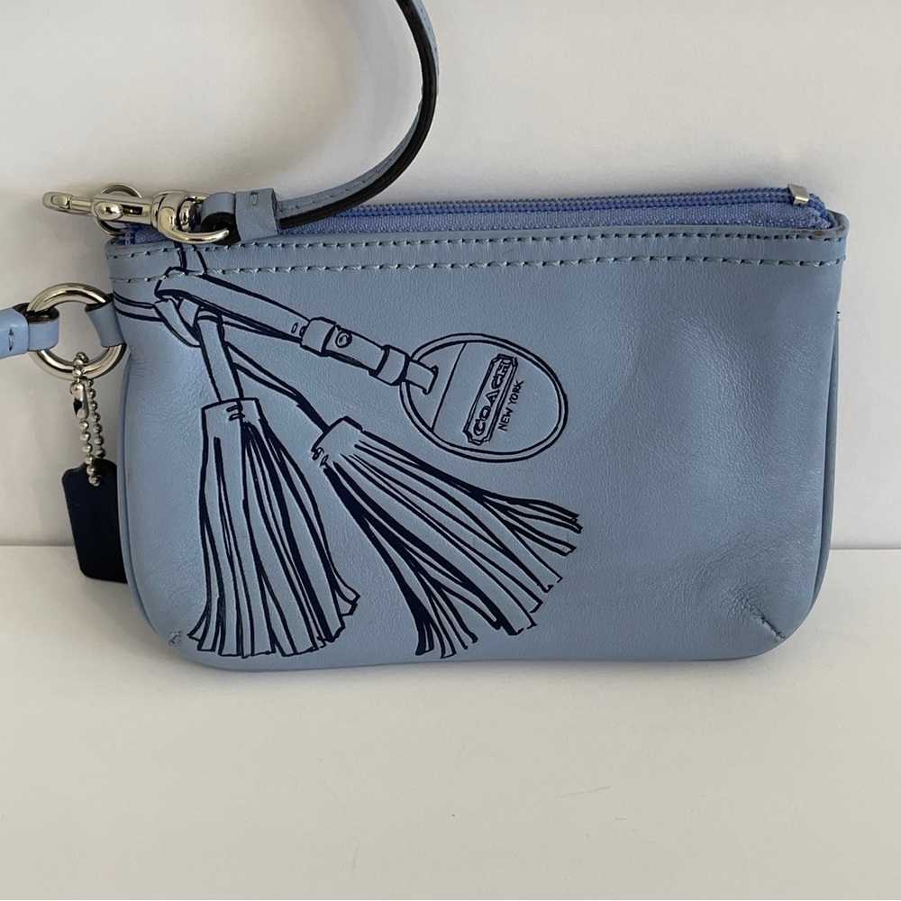 Coach Legacy Tassels Motif Leather Wristlet